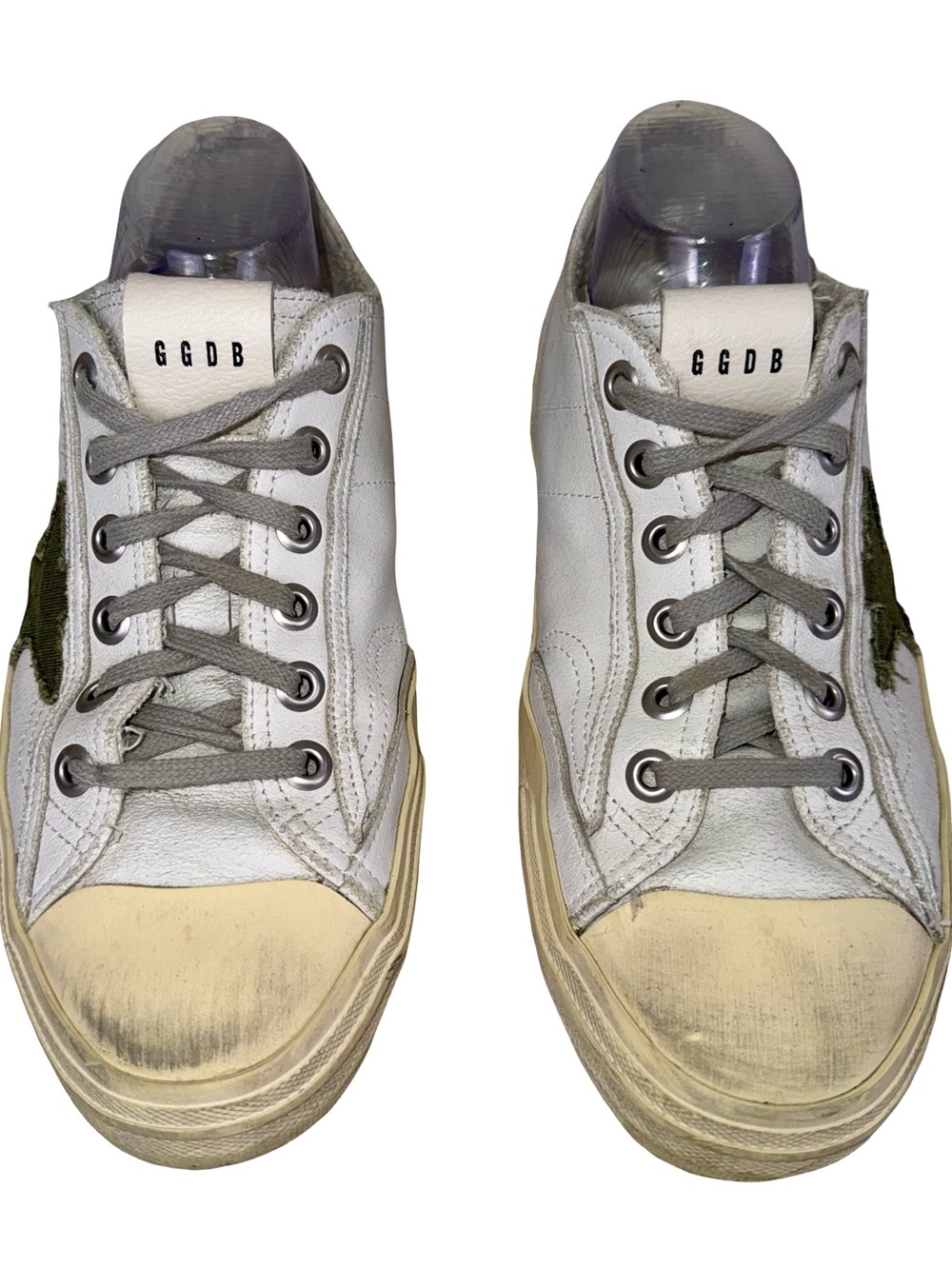 GOLDEN GOOSE VSTAR2 SNEAKERS IN DIRTY WHITE - Picture 3 of 8